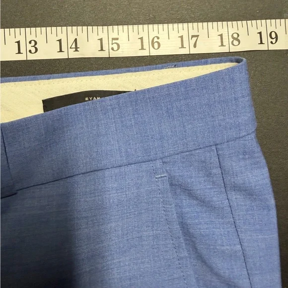 Banana Republic Ryan Blue Trousers 12 Long - Picture 15 of 16